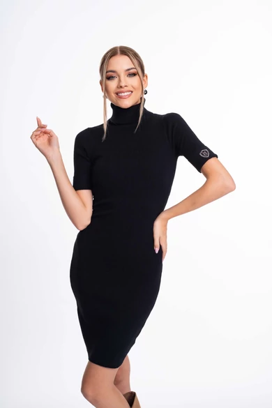 Mayo Chix - Dallas Fekete Kötött Ruha