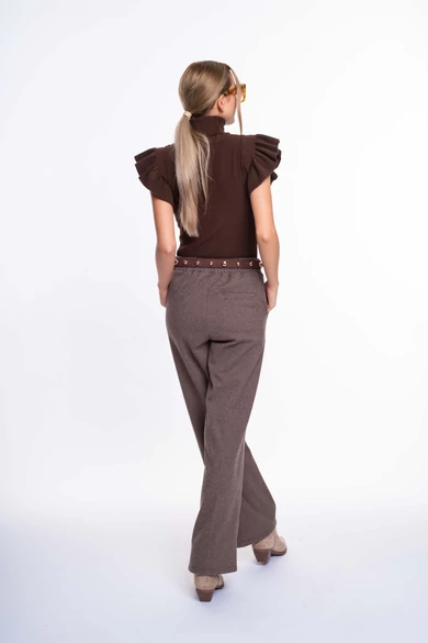 Mayo Chix - Luce Sötétbarna Kötött Pulóver