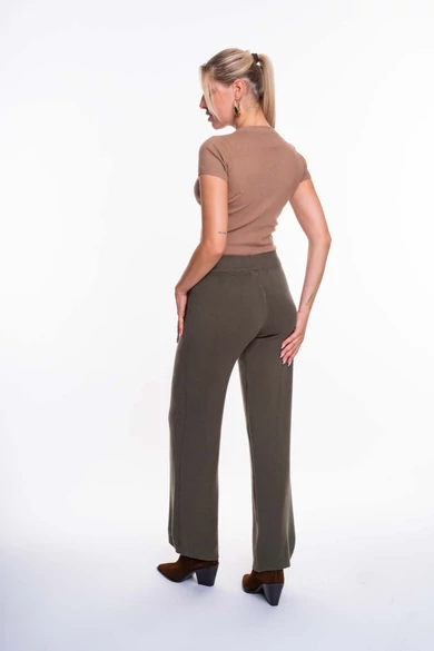 Mayo Chix - Athena Sötétkeki Kötött Nadrág