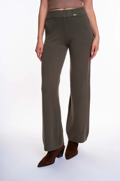 Mayo Chix - Athena Sötétkeki Kötött Nadrág