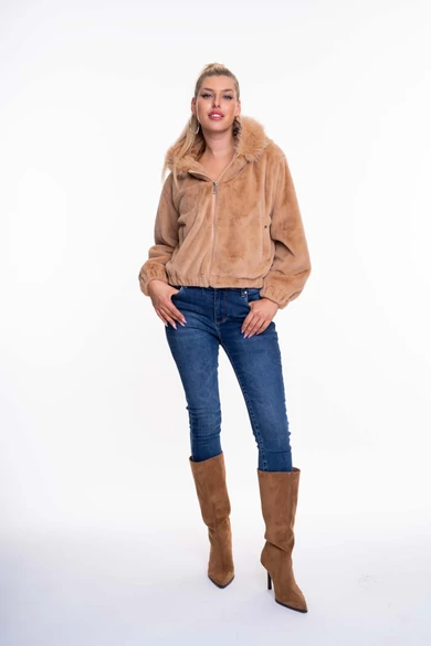 Mayo Chix - Extra Karamell Műszőrme Dzseki