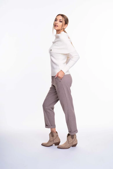 Mayo Chix – Brenda Kockás Karamell Nadrág