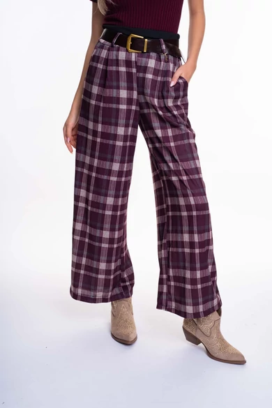 Mayo Chix – Valentina Kockás Padlizsán Nadrág