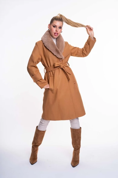 Mayo Chix - Tatum Karamell Szövetkabát