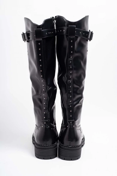 Mayo Chix - 4246 Szegecses Fekete Csizma