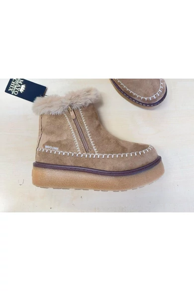 Mayo Chix - 5219 Velúros Drapp Bokacsizma
