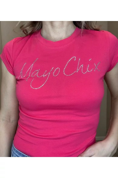 Mayo Chix - Light Strasszos Málna Póló
