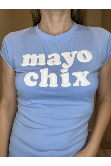 Mayo Chix - Light Világoskék Póló (Guminyomás)
