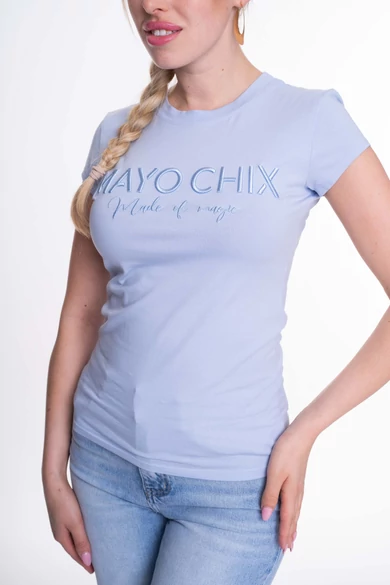 Mayo Chix - Light Hímzett Világoskék Póló
