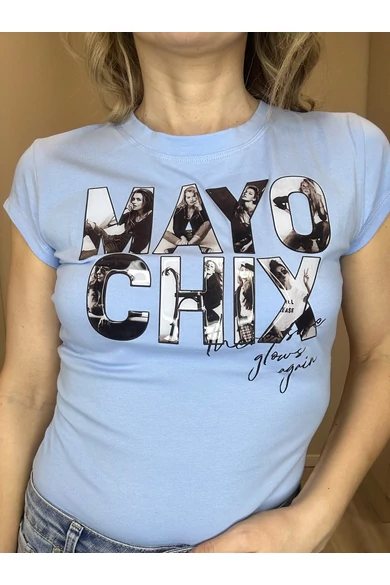 Mayo Chix - Light 'Képes' Világoskék Póló