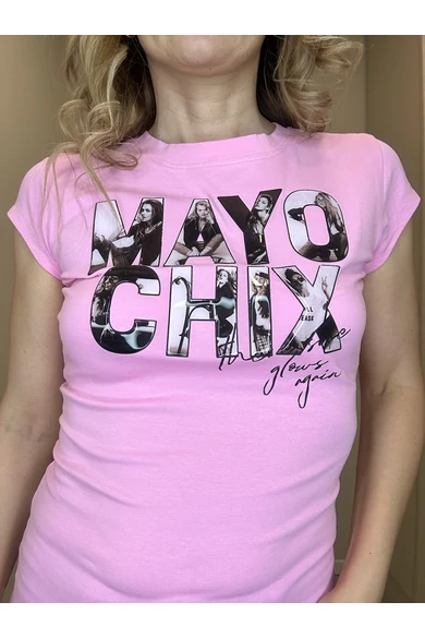 Mayo Chix - Light 'Képes' Rózsaszín Póló