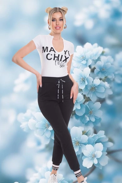 Mayo Chix - Abbot Fekete Nadrág