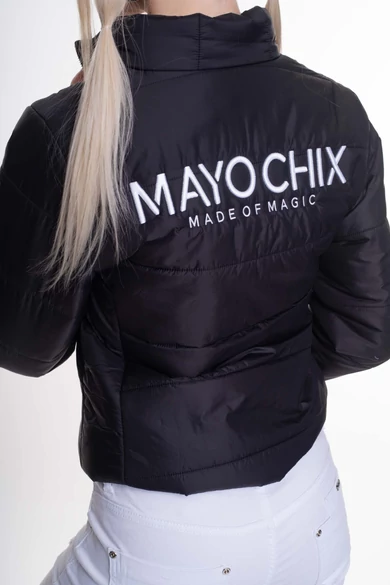 Mayo Chix - Bergen Hímzett Fekete Dzseki