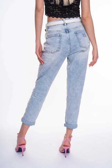 Mayo Chix - Elza Világoskék Farmernadrág/Mom Fit