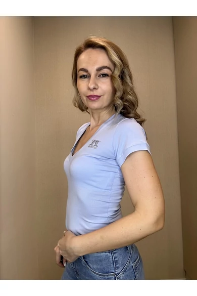 Mayo Chix - Vento Strasszos Farmerkék Póló