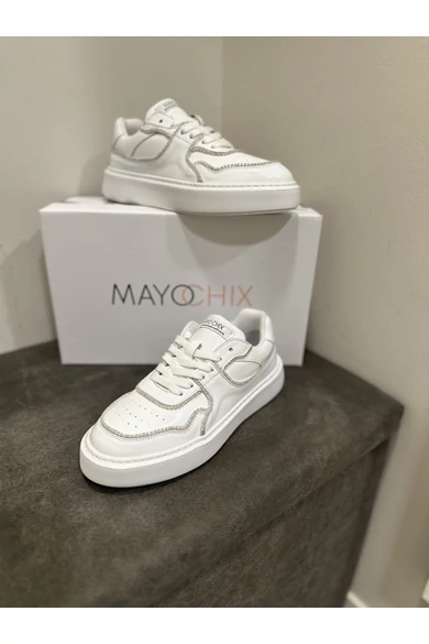 Mayo Chix - 5112 Fehér Lakk  Sportcipő