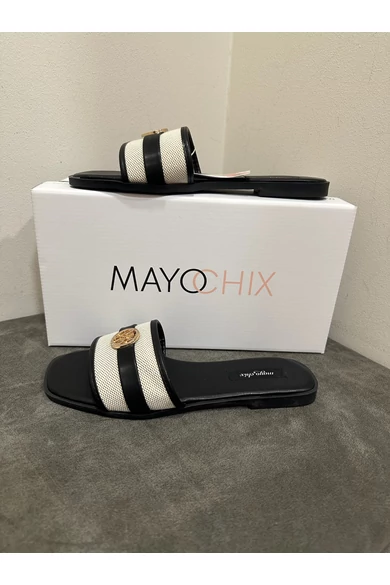 Mayo Chix - 5139 Fekete Papucs