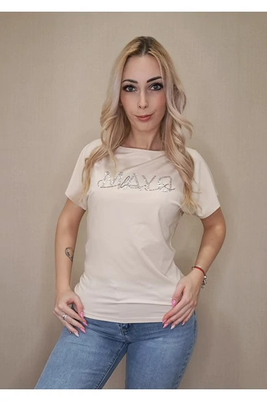 Mayo Chix - Norina Bézs Felső/Strasszos