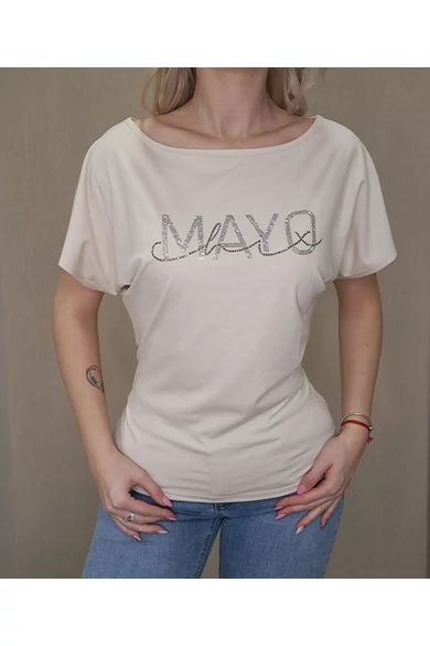 Mayo Chix - Norina Bézs Felső/Strasszos