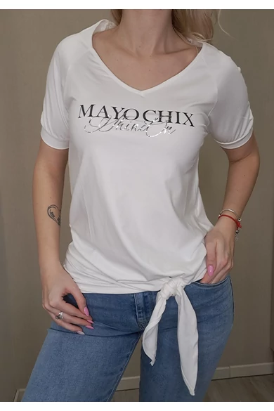 Mayo Chix - Áfonya Ecrü Felső/Matrica
