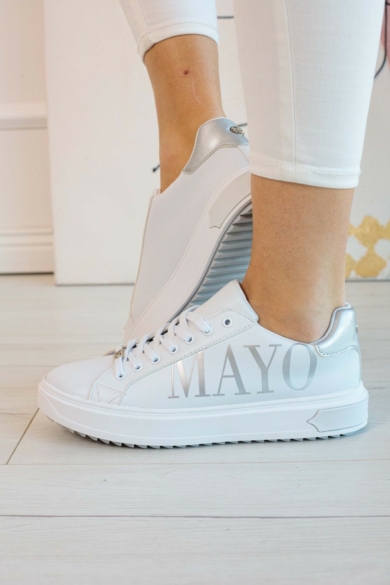 Mayo Chix - Martha Fehér-Ezüst Cipő