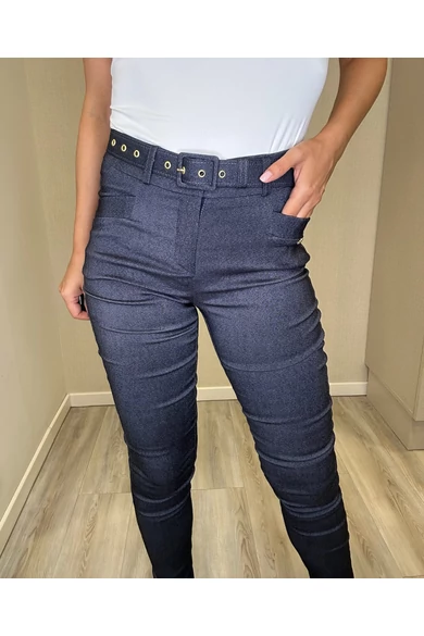 Mystic Day - Zsebes Sötét-Farmerkék Nadrág