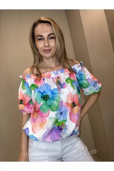 Mystic Day - Lola Színes Virág Mintás Felső