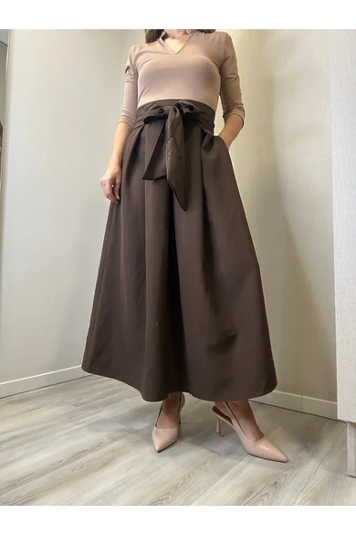 BEST - Hosszú Sötétbarna Szoknya