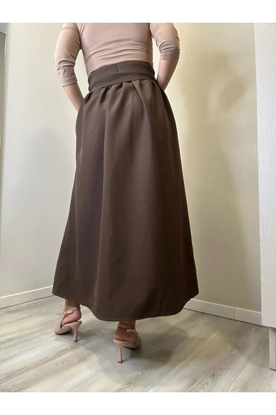 BEST - Hosszú Sötétbarna Szoknya