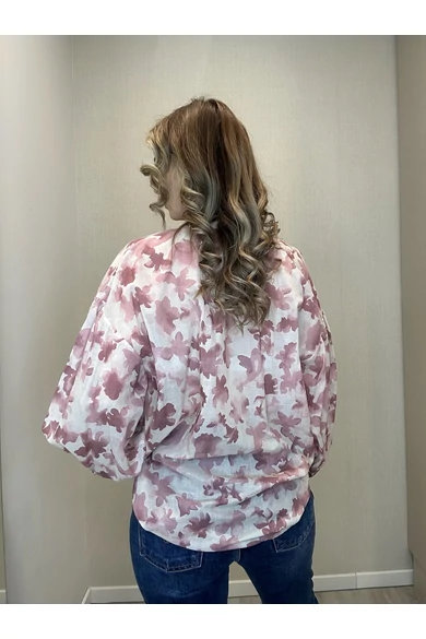 BEST – Mintás Mályva Blúz