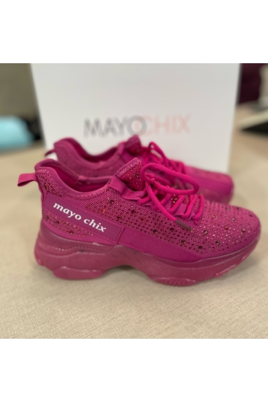 Mayo Chix - 3109 Strasszos Fuxia Cipő