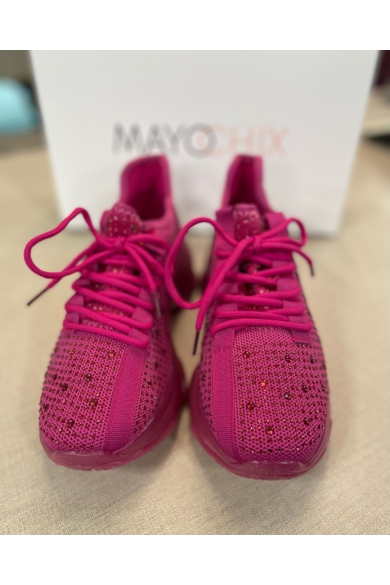 Mayo Chix - 3109 Strasszos Fuxia Cipő