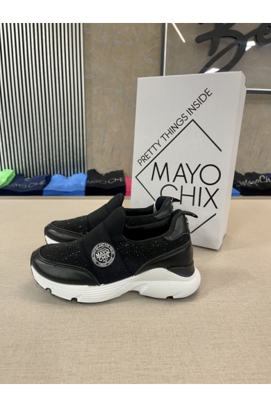 Mayo Chix - Strasszos Fekete Cipő