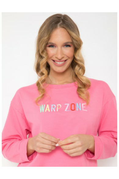 Warp Zone Fashion - Amy Rózsaszín Pulóver