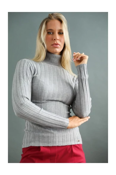 Warp Zone - Világosszürke Kötött Pulóver